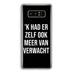 Meer verwacht - Zwart: Samsung Galaxy Note 8 Transparant Hoesje