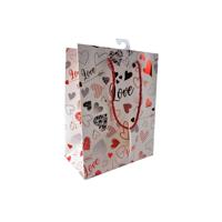 Cadeautasje harten 3 assorti 18x10x23 cm