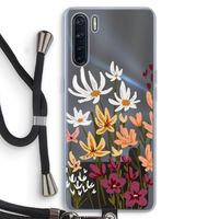 Painted wildflowers: Oppo A91 Transparant Hoesje met koord