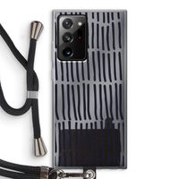 Moroccan stripes: Samsung Galaxy Note 20 Ultra / Note 20 Ultra 5G Transparant Hoesje met koord