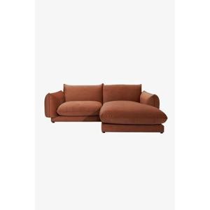 Sissy-Boy Countess 3-zits bank chaise longue rechts Brown