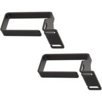 WP Rack Metalen kabel ring set. 1 HE. zwart
