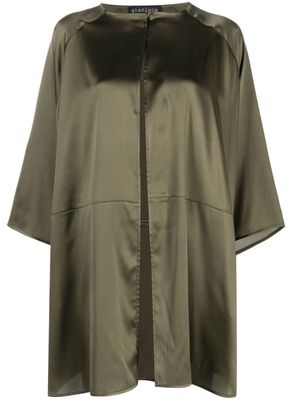 Gianluca Capannolo manteau léger à fini satiné - Vert