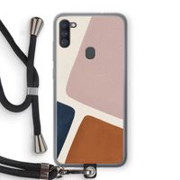 Geo #2: Samsung Galaxy A11 Transparant Hoesje met koord