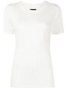 RTA t-shirt Flavia en soie et coton mélangés - Blanc