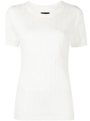RTA t-shirt Flavia en soie et coton mélangés - Blanc