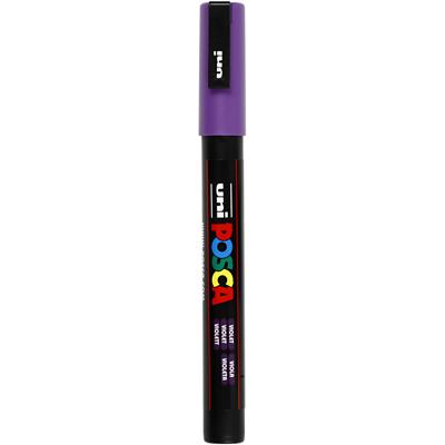 Uni-Posca Posca marker, afm pc-3m, lijndikte 0,9-1,3 mm, fijn, violet, 1 stuk