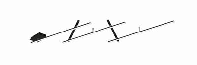 Trio PlafondlampIndira zwart - 674610532