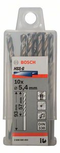 Bosch Accessoires Metaalboren HSS-G, Standard 5,4 x 57 x 93 mm 10st - 2608585493