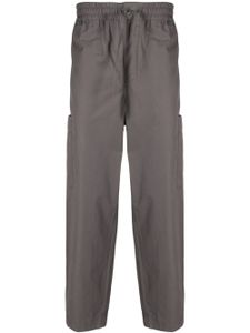 Kenzo pantalon droit à patch logo - Gris