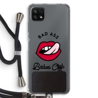 Badass Babes Club: Samsung Galaxy A22 5G Transparant Hoesje met koord