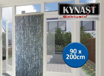Kynast Garden - Vliegengordijn Kattenstaart - Pluche - 90 x 200 cm - Grijs/Zwart (2de Kans Deal)