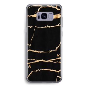 Gouden marmer: Samsung Galaxy S8 Plus Transparant Hoesje