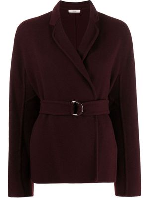Celine Pre-Owned veste en cachemire à taille ceinturée - Rouge