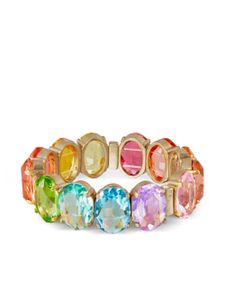 Roxanne Assoulin bracelet Simply Rainbow serti de cristaux - Or