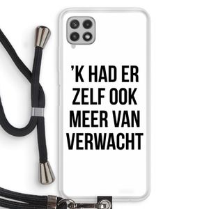 Meer verwacht: Samsung Galaxy A22 4G Transparant Hoesje met koord