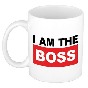 Cadeau mok voor baas - rood - grappig - keramiek - 300 ml - boss