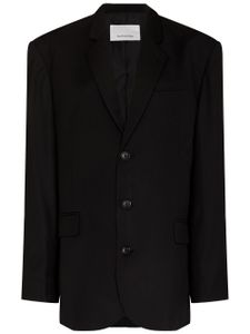 The Frankie Shop blazer Gelso à coupe oversize - Noir