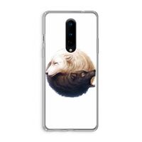 Yin Yang Wolves: OnePlus 8 Transparant Hoesje