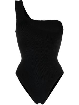 Hunza G Asymmetrisch badpak - Zwart
