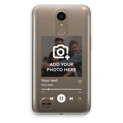 Music Player: LG K10 (2017) Transparant Hoesje