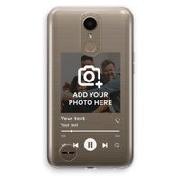 Music Player: LG K10 (2017) Transparant Hoesje