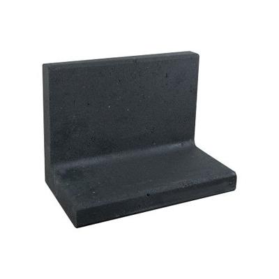 L-element zwart 50x60 voet 40 cm - Gardenlux
