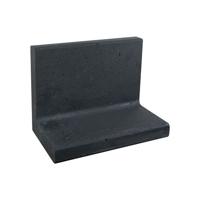 L-element zwart 50x60 voet 40 cm - Gardenlux