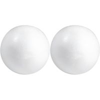 2x Beschilderbare piepschuim ballen/bollen 10 cm