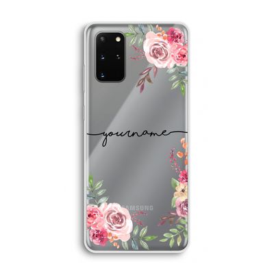Rozen: Samsung Galaxy S20 Plus Transparant Hoesje