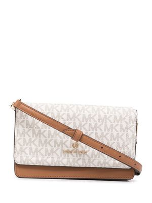 Michael Kors sac à bandoulière Jet Set à logo imprimé - Marron