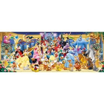 Ravensburger-Puzzel 1000 stukjes Panorama-Disney groepsfoto-Volwassenen & kinderen vanaf 14 jaar-Hoogwaardige puzzel-12000444