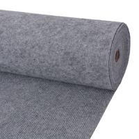 Tapijt 1,2x15 m ribstof grijs