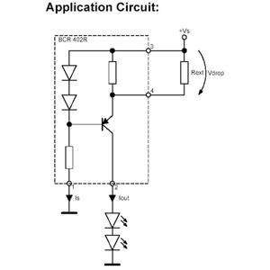 Infineon Technologies BCR402R PMIC - LED-driver Lineair SOT-143R-4 Oppervlakmontage