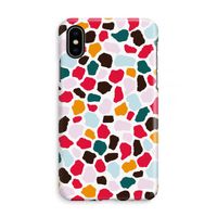 Colored Giraffe: iPhone Xs Volledig Geprint Hoesje