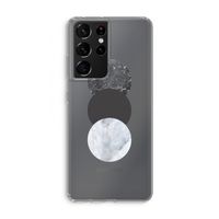 Marmeren cirkels: Samsung Galaxy S21 Ultra Transparant Hoesje