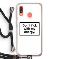 My energy: Samsung Galaxy A20e Transparant Hoesje met koord