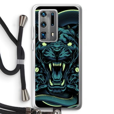 Cougar and Vipers: Huawei P40 Pro Plus Transparant Hoesje met koord