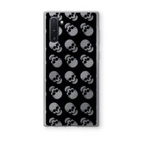 Musketon Skulls: Samsung Galaxy Note 10 Transparant Hoesje