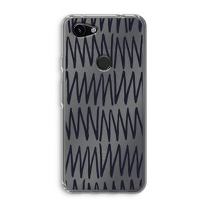 Marrakech Zigzag: Google Pixel 3a Transparant Hoesje