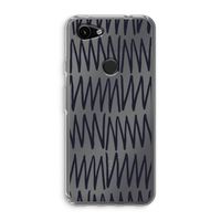 Marrakech Zigzag: Google Pixel 3a Transparant Hoesje