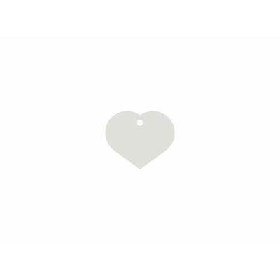 Naamplaatje Imarc Heart Wit