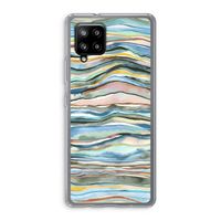 Watercolor Agate: Samsung Galaxy A42 5G Transparant Hoesje