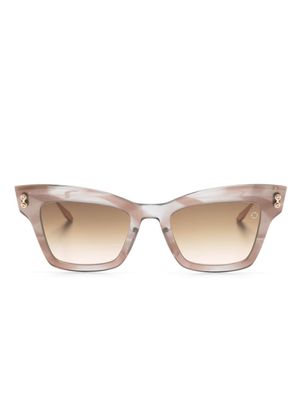 Akoni lunettes de soleil à monture papillon - Gris