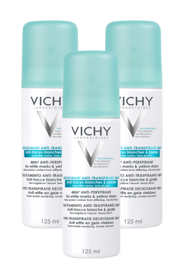 Vichy Deodorant Intense Transpiratie spray 48 uur anti-strepen - Multiverpakking