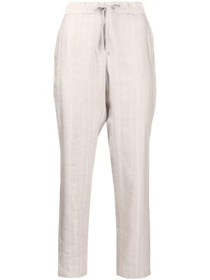 Lorena Antoniazzi pantalon slim à rayures - Tons neutres