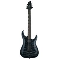 ESP LTD Deluxe H-1001 QM See Thru Black elektrische gitaar - thumbnail