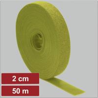Electronic Garage EG25CA132 Klittenband Om te bundelen Haak- en lusdeel (l x b) 50 m x 2 cm Geel 50 m