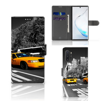 Samsung Galaxy Note 10 Plus Flip Cover New York Taxi - thumbnail