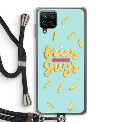 Always fries: Samsung Galaxy A12 Transparant Hoesje met koord
